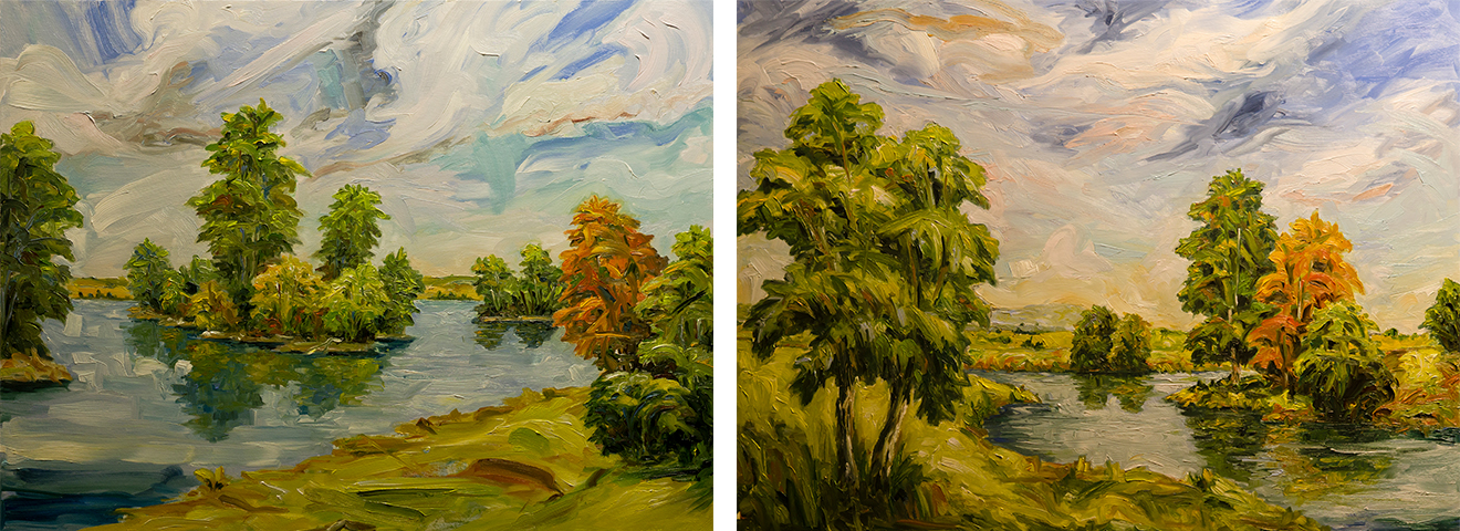 ichael Chapus  |  (left) Composition 13, (right) Composition 3