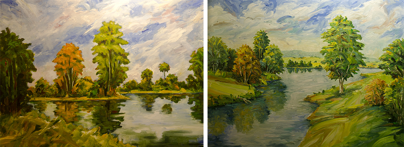 Michael Chapus  |  (left) Composition 4, (right) Composition 15